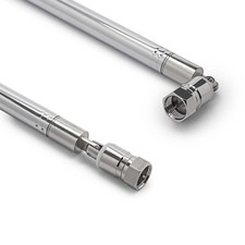 120cm Teleskop Antenne Ersatz F Stecker DAB UKW Radio FM AM Auto Audio