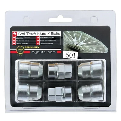 BUTZI Bulloni dadi ruota antifurto e 2 chiavi per Nissan x-Trail (12x1,25)