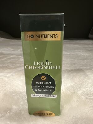 100% Natural Go Nutrients Liquid Chlorophyll - Chlorophyll Liquid Drops EXP 2/27