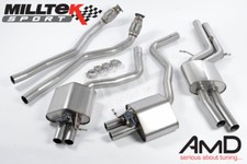 Milltek Audi RS7 C7 Sportback Cat Back Resonated Exhaust System Stainless Steel