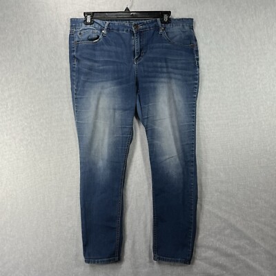 Blue Desire Jeans Size 18W Curvy Stretch Plus Straight Leg Blue Denim | eBay
