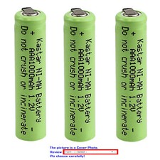 Kastar Battery Ni-MH 1.2V 1000mAh Replacement for Electric Shavers Razors