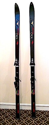 Rare Rossignol Kevlar Dupont/Graphite Solos (Racing) 195 w/Solomon 957 Binding