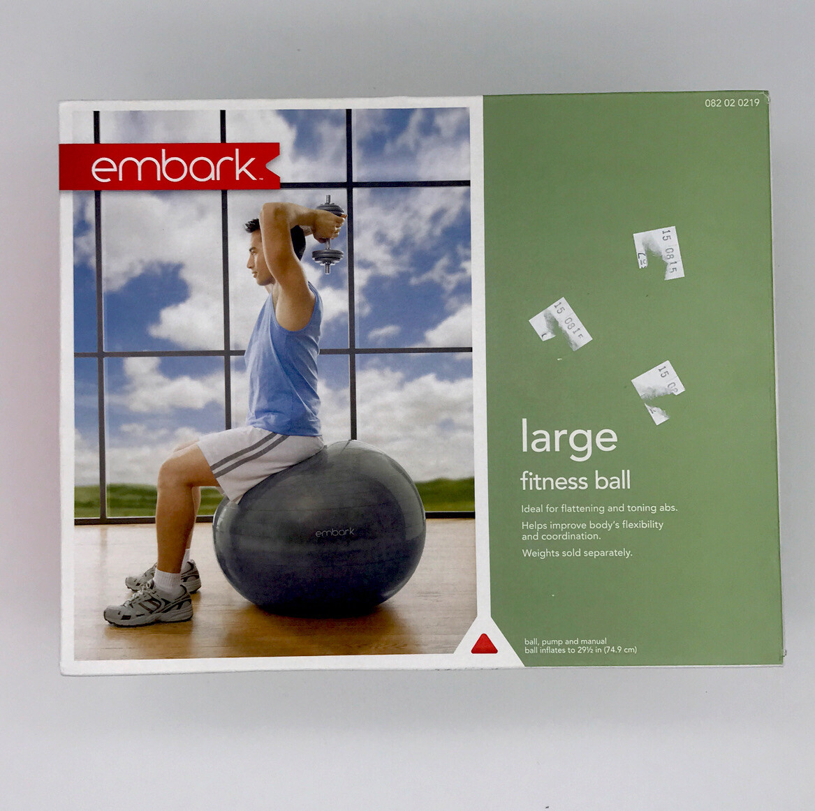 large weighted exercise ball