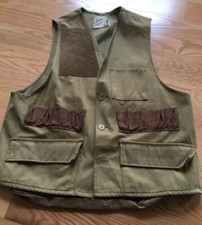 VTG Hunting Apparel Canvas Hunting Vest Size M 100 Cotton RN 35588