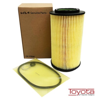 Genuine OEM Kia Hyundai Filter Assy Engine Oil with Gaskets 26320-3C100 Kit