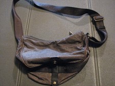 BORBONESE Vintage originale - borsa Handbag quail pattern bag handle gold pouch