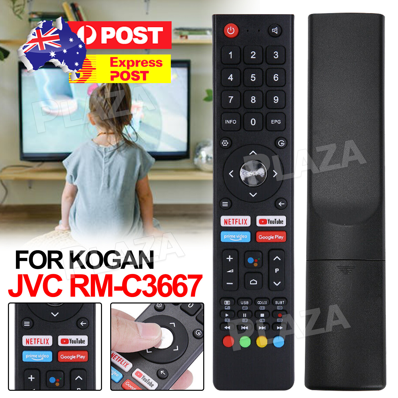 For Kogan TV Replacement Remote Control RCKGNTVT006, T006, YDX137G36