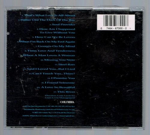 Greatest Hits, 1985-1995 By Michael Bolton Audio Music CD - Imagen 2 de 2