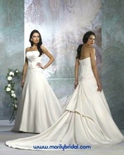 Forever Yours 410112 Traditional Bridal ball gown Wedding Dress Ivory Satin 14