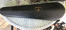 RARE ANTIQUE FRENCH DELANOY WOOD COFFIN VIOLIN CASE HANDMADE 1800's SPLITDORF NY