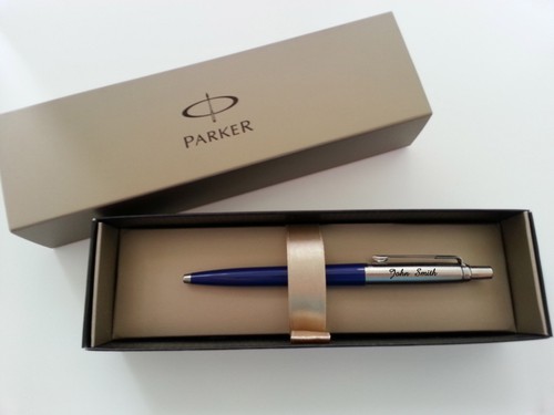 Personalised Engraved Parker Jotter Ballpoint Pen + GIFT Box option PRESENT - Foto 15 di 17