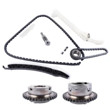 Timing Chain Kit Pair VVT Gears For Mercedes CLA250 E250 GLK200 C300 GLK200 2.0L