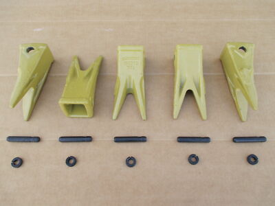 5 J200 TWIN TIGER TEETH + PINS + LOCKS FOR CATERPILLAR CAT 303.5D 303.5E 303C