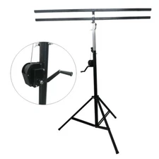 Hand Square Tube Double Stage Bracket Hand Crank Stand 4M/13.12Ft Stable Support