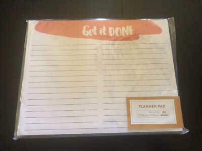Made for Retail ''Get It Done'' Planner Pad ~ 90 Sheets ~ 9'' x 7''  NIP