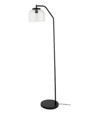 Very Home Porte Glass, Metal Matt Black Floor Lamp RRP £100