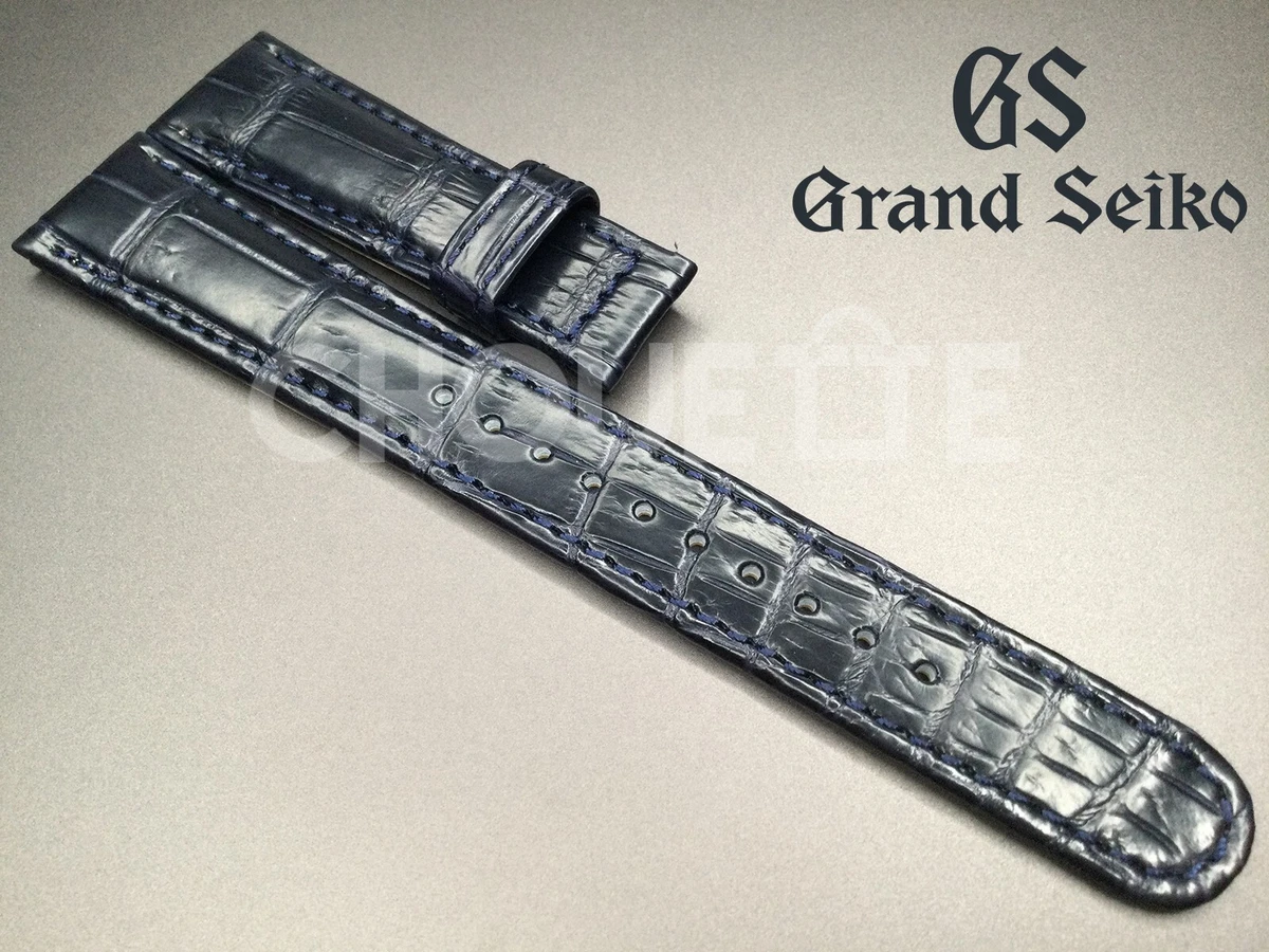 Grand Seiko ネイビー レザーストラップ　22mm 非売品 Grand Seiko ストラップキャンペーン – グランドセイコーブティック