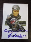 C P DEDICATED POSTCARD JIM REDMANN HONDA RC163 1962 PUB AVON TIRE