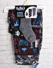 2- Pack Gamer Pajama Pants with Cozy Socks New with tags Boys size Medium 6/8