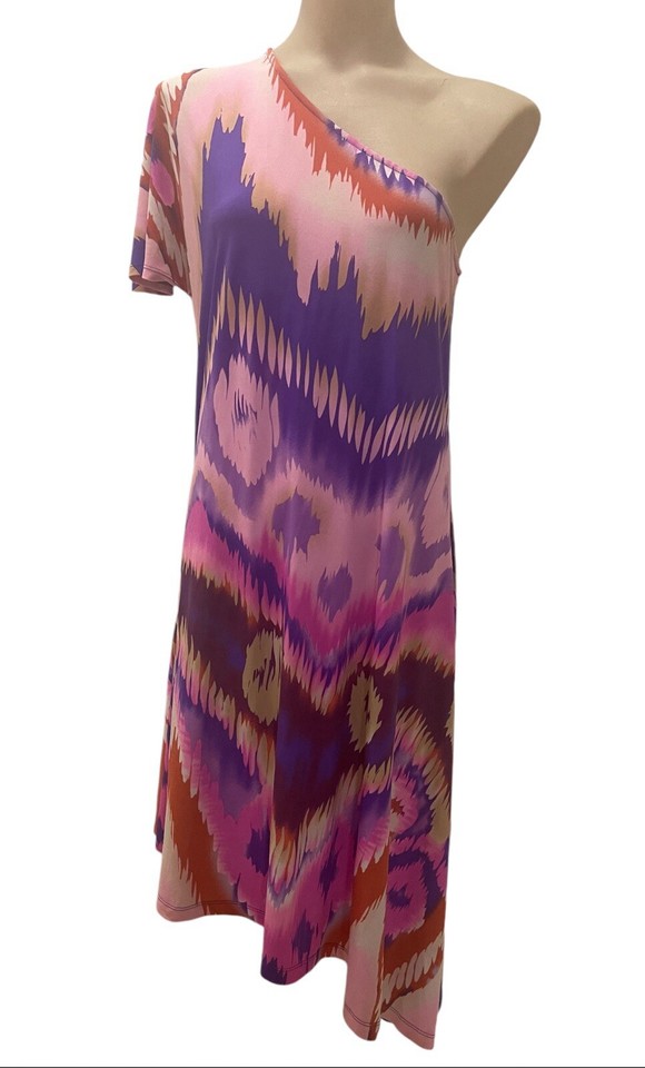 Charlie Brown Women Dress size 14 One Shoulder Sleeve Designer eBay