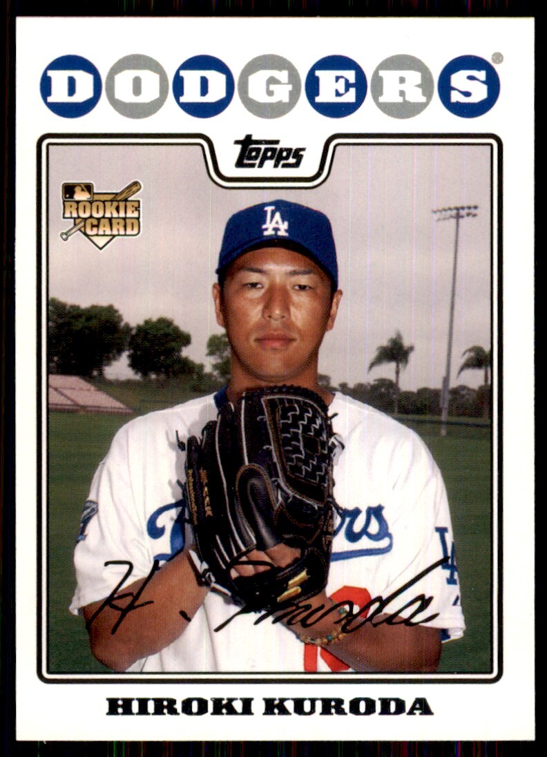 2008 Topps Hiroki Kuroda Rookie Los Angeles Dodgers #531 MLB