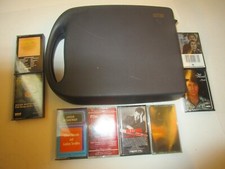 Vintage 80s 90s Retro Metro Large Oval Travel CASSETTE HOLDER Case 8 tapes