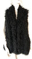Fabulous Zadig & Voltaire Fay Black Faux Fur Vest Size Extra-small Xs