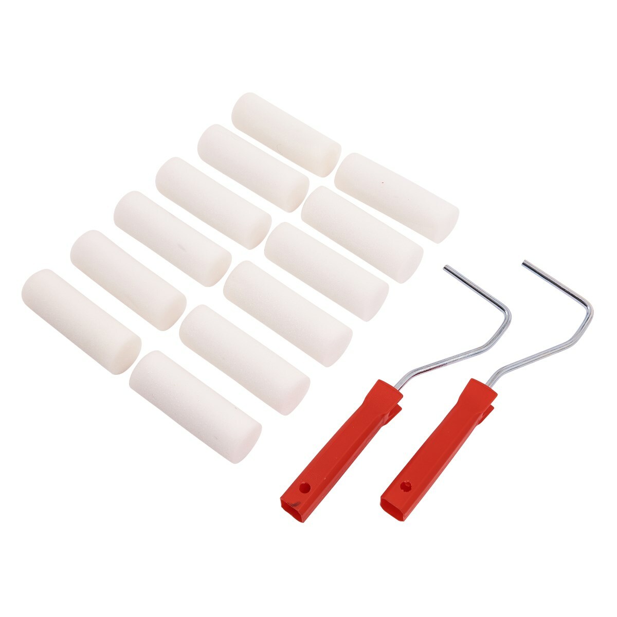 14pc Mini Paint Roller Set Decorating Home DIY Painting Brush Sleeves Kit