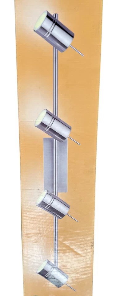 Barra 4 Faretti Luci Orientabili Lampadario a Soffitto Cromato Eglo Formia GU10 - Immagine 2 di 4