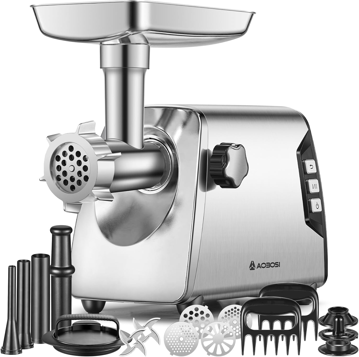 12 Meat Grinder 3000W 3 Speed Meat Grinder Heavy Duty Built-in Storage Box