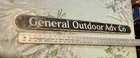 VINTAGE ORIGINAL 1920's PORCELAIN “ General Outdoor adv. co.”SIGN -Unique