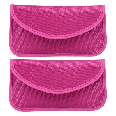 Für Faraday Bags, 2 Stück 6.5'' Signalblockier-Tasche für Autoschlüssel, Rosarot