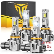 Fog Light Bulbs, 120000LM 6500K Cool White, 1000 Brighter, 16PCS 9005 9006