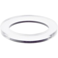 Plymor Clear Acrylic Sphere Thin Display Holder Stand, 0.375" H x 3.5" W