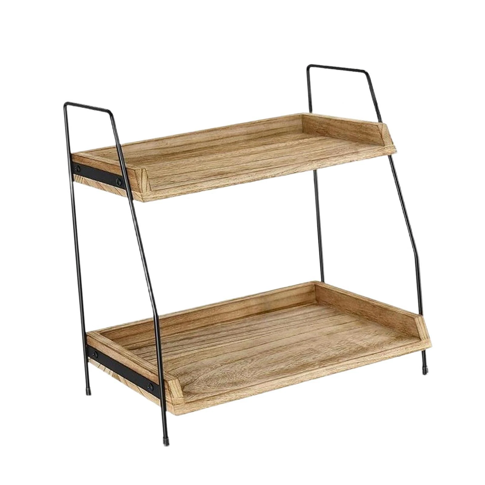Coffee Station Organizer Bathroom Organizer 2 Tier Display Rack Storage Rack for