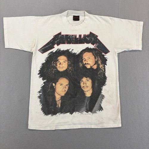 Metallica Wherever I May Roam Tour T-Shirt Large Whi 1990s vintage concert t-shirt, vintage, size L, single stitch, B+ condition