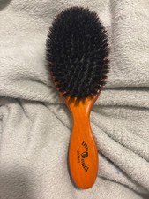 Vintage Brush Strokes Natural Performance Men's Club Brush Hairbrush Wood 9