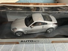 AUTOart Nissan 350Z Right Hand Drive Diamond Silver 1:18 Scale Diecast