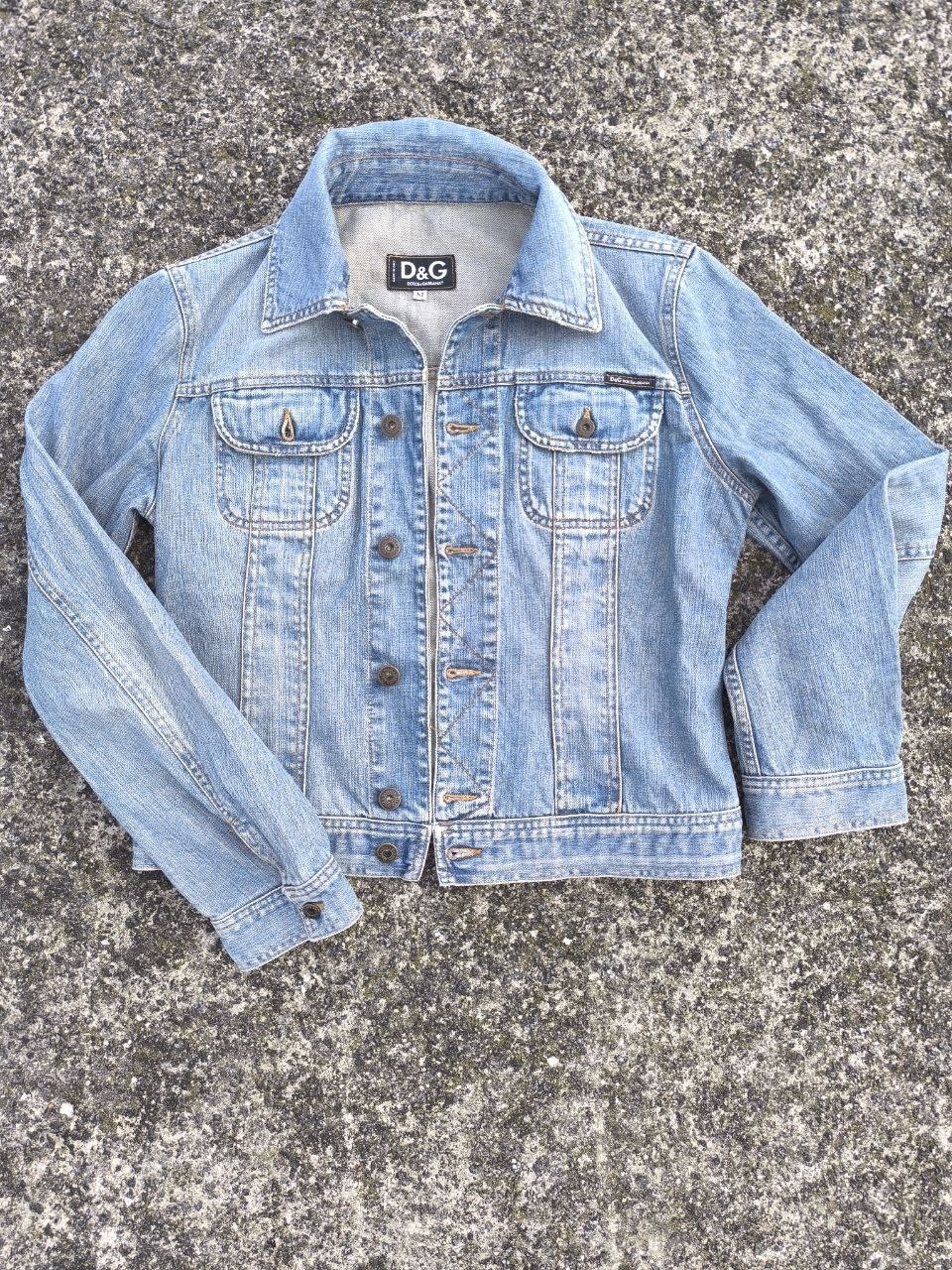 Dolce & Gabbana Womens Trucker Jacket Size M Blue Cotton Denim