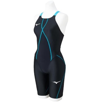 Mizuno GX SONIC DUAL Half Suit Women's Size M Black/Turquoise