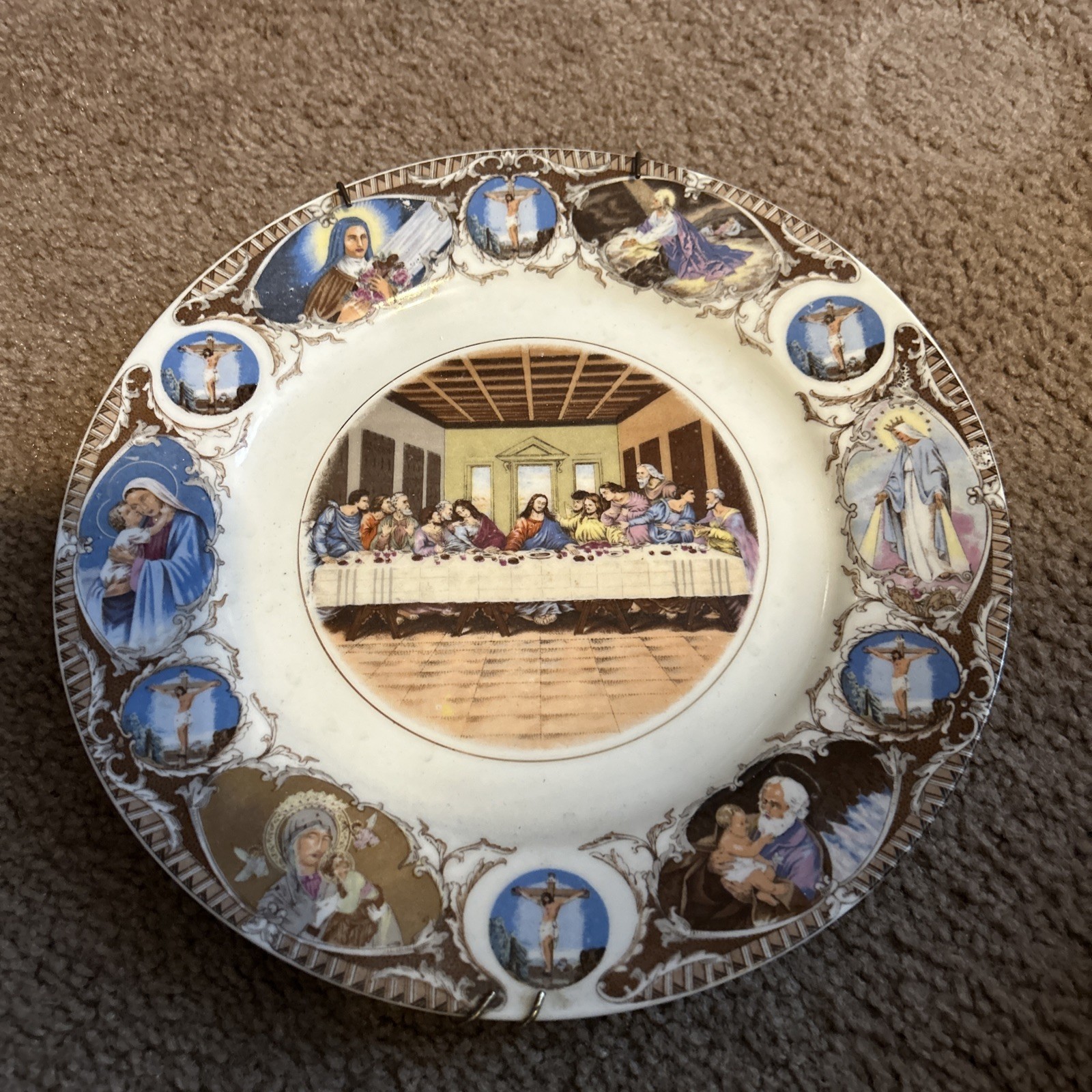The Last Supper & Life Of Jesus Christ Decorative Collector Plate Christianity