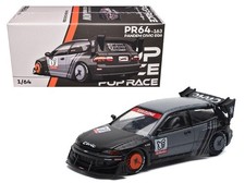 Pop Race 1:64 Honda Civic EG6 Pandem "Kanjozoku" Matt Black& Gray PR640163