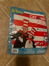 Adult Dr. Seuss Cat in the Hat Costume Accessory Kit NIP
