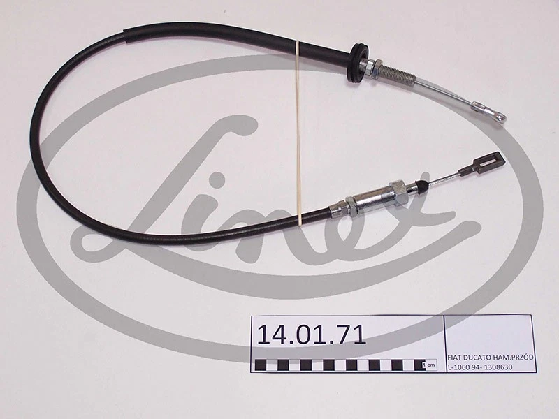 HANDBRAKE CABLE PAIR FRONT LINEX 140171 2PCS FOR FIAT DUCATO 1.9L,2.5L,2.8L,2L - Image 2 of 4