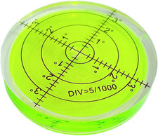 Circular Bubble Spirit Levels 66X10Mm Degree Marked Surface round Spirit Level M