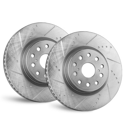 For Toyota 4Runner 2010-2021 - Rear Drilled and Slotted Rotors