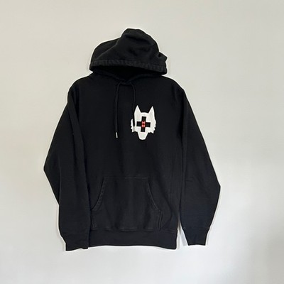 Greyson Spirit Wolf Fireside Hoodie Men M Black Morgan Hoffmann Heavyweight Golf