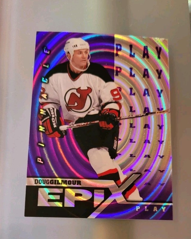 DOUG GILMOUR/DEVILS 1997-98 Pinnacle Epix PURPLE Play Card #E24 - NM+