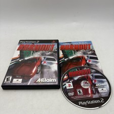 Burnout Sony PlayStation 2 PS2 Complete w/ Manual CIB Tested